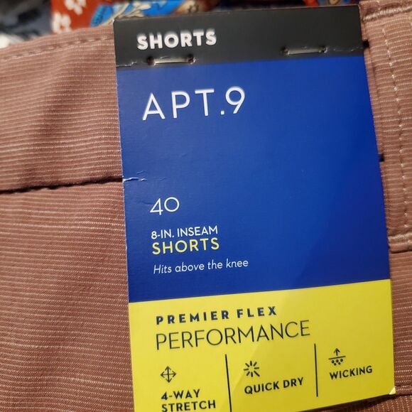 Apt. 9 Premier Flex Tech Short 8" Size 40 NWT - Picture 4 of 8